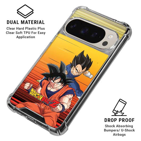 Dragon Ball Z Goku & Vegeta Google Pixel 9/9 Pro Clear Case